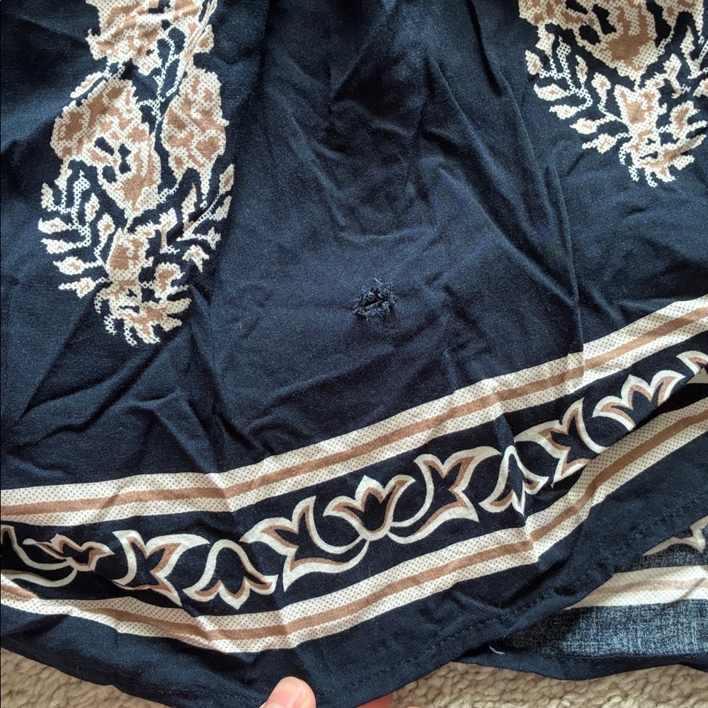 Miss Avenue Blue and White Spaghetti Strap Sundress - Picture 6 of 7